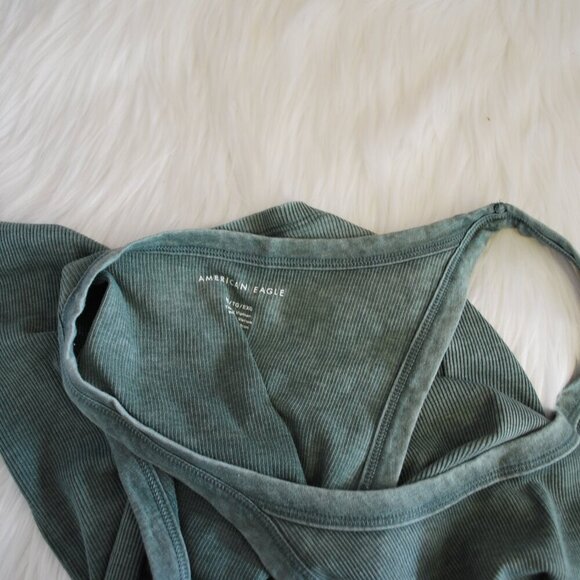 American Eagle Ribbed Soft Green Tank top XL - Picture 4 of 4